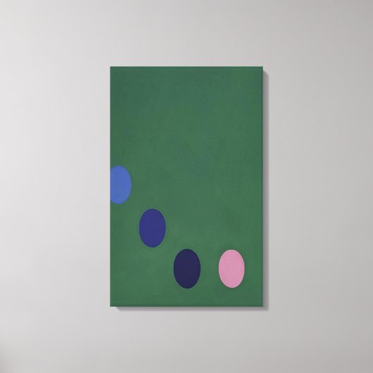 Toile Thomas Downing - Carré vert - Op Art (Recto)