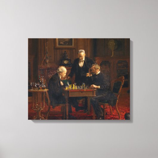 Toile Thomas Eakins Les Joueurs D'Échecs (Recto)