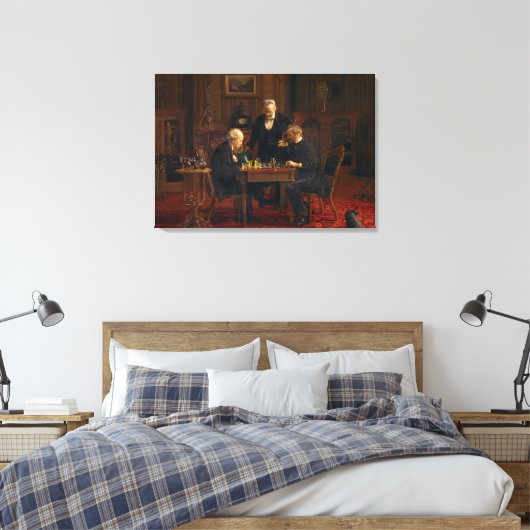 Toile Thomas Eakins Les Joueurs D'Échecs (Insitu(Chambre))