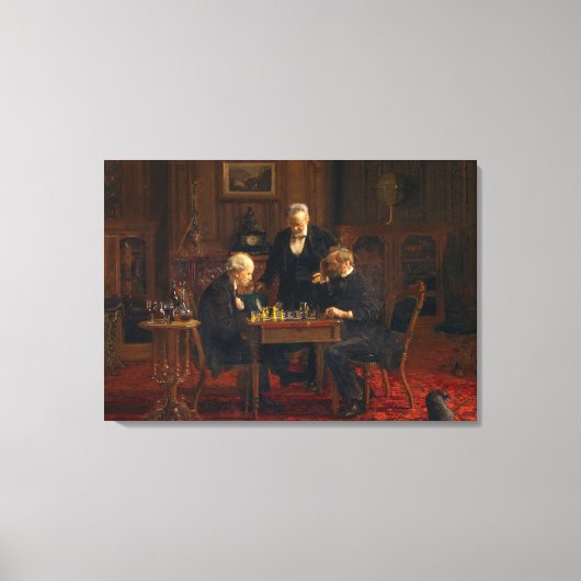 Toile Thomas Eakins Les Joueurs D'Échecs (Recto)