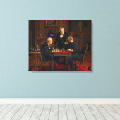 Toile Thomas Eakins Les Joueurs D'Échecs (Insitu (Plancher de Bois))