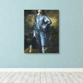 Toile Thomas Gainsborough - Garçon en bleu (Insitu (Plancher de Bois))