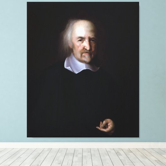 Toile Thomas Hobbes par John Michael Wright (Insitu (Plancher de Bois))