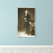 Toile Thomas Jefferson, 3e président des États-Unis (Insitu (Plancher de Bois))