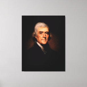 Toile THOMAS JEFFERSON Portrait par Rembrandt Peale