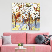 Toile Thomson - Arbres couverts de neige (Insitu(Salon))