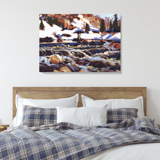 Toile Thomson - Les Rapids, peinture d'art (Insitu(Chambre))