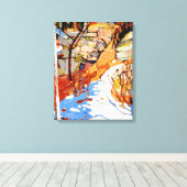 Toile Thomson - Neige et rochers, (Insitu (Plancher de Bois))