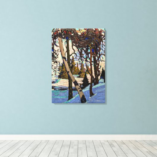 Toile Thomson - Neige précoce (Insitu (Plancher de Bois))