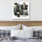 Toile THORIN OAKENSHIELD™, BILBO BAGGINS™, & Gandalf Art (Insitu(Chambre))