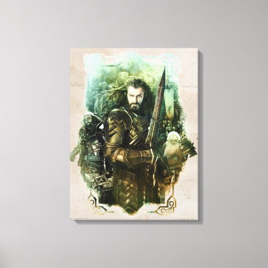 Toile THORIN OAKENSHIELD™, Dwalin, et graphique de Balin (Recto)