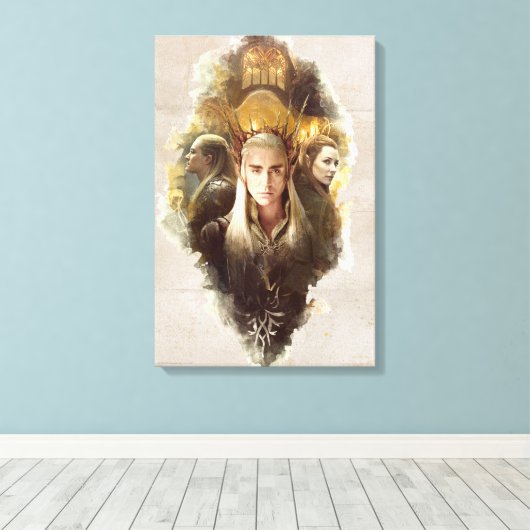 Toile Thranduil, LEGOLAS GREENLEAF™, & TAURIEL™ Graphic (Insitu (Plancher de Bois))