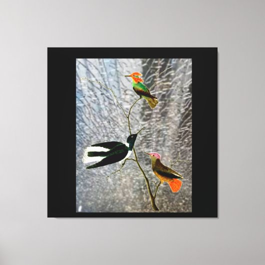 Toile Three Birds (Recto)