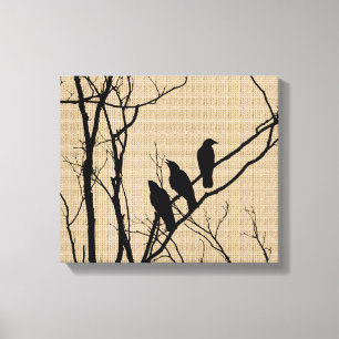 Toile Three Birds on Canvas