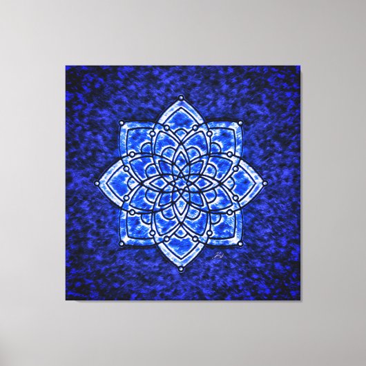 Toile Throat Chakra Thérapie de guérison vibrationnelle (Recto)