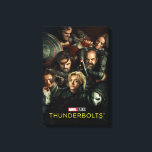 Toile Thunderbolts* | Group Fighting Theatrical<br><div class="desc">Featuring the likeness of: Wyatt Russell, Hannah John-Kamen, David Harbour, Sebastian Stan, Lewis Pullman, and Florence Pugh| Check out Marvel Studios’ Thunderbolts*, featuring an ensemble of the MCU’s most iconic anti-heroes and reformed villains. The artwork captures a chaotic, gritty group portrait where the team is literally and figuratively at each...</div>