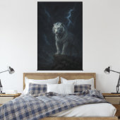 Toile Thunderstorm White Tiger – Storm King Mythic Beast (Insitu(Chambre))