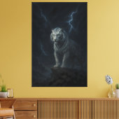 Toile Thunderstorm White Tiger – Storm King Mythic Beast (Insitu(Salon))