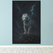 Toile Thunderstorm White Tiger – Storm King Mythic Beast (Insitu (Plancher de Bois))