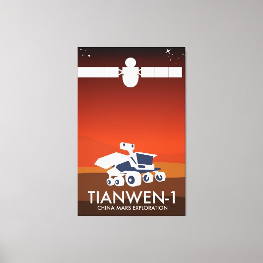 Toile Tianwen-1 L'art spatial chinois (Recto)