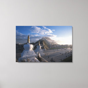 Toile Tibet - Lhasa. Potala au lever du soleil