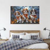 Toile Tibetan Spaniel Halloween Effrayant (Insitu(Chambre))
