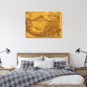 Toile TibetCarte panoramiqueTibet (Insitu(Chambre))
