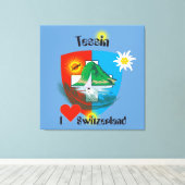 Toile Ticino Suisse Svizzera Svizra Leinwand (Insitu (Plancher de Bois))