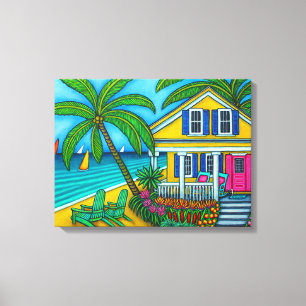 Toile Ticket to Paradise Canvas Imprimer par Lisa Lorenz