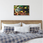 Toile Tiffany Gros Plan En Verre Tiré Lampe Ombre (Insitu(Chambre))