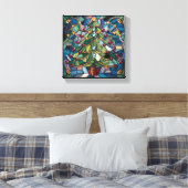 Toile Tiffany-Style Stained Glass Christmas Tree (Insitu(Chambre))