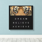 Toile tiger eyes performance motivation citation (Insitu (Plancher de Bois))