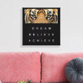 Toile tiger eyes performance motivation citation (Insitu(Salon))
