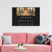 Toile tiger eyes performance motivation citation (Insitu(Salon))