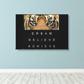 Toile tiger eyes performance motivation citation (Insitu (Plancher de Bois))