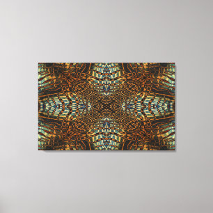 Toile Tiger Fur Motif Kaleidoscope