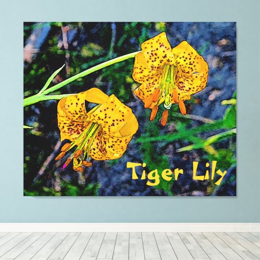 Toile Tiger Lily (Insitu (Plancher de Bois))