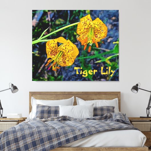 Toile Tiger Lily (Insitu(Chambre))