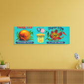 Toile Tiger Lily Peach Étiquette (Insitu(Salon))