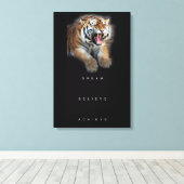 Toile tiger performance motivation inspiration citation (Insitu (Plancher de Bois))