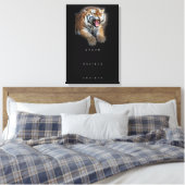 Toile tiger performance motivation inspiration citation (Insitu(Chambre))