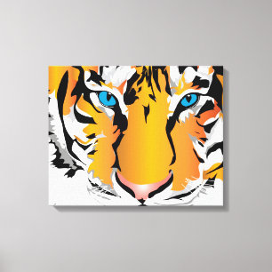 Toile TIGER SUR CANVAS-ORANGE 20 "x 16"
