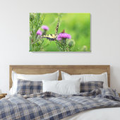 Toile Tiger Swallowtail & Papillons à skipper sur le cha (Insitu(Chambre))