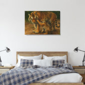 Toile Tiger Tenderness - Parent et Cub en Forêt (Insitu(Chambre))