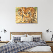 Toile Tiger Tenderness - Parent et Cub en Forêt (Insitu(Chambre))