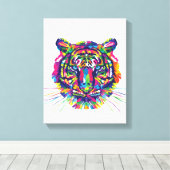 Toile Tiger | Zazzle_Growshop. (Insitu (Plancher de Bois))