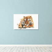 Toile Tigre (Insitu (Plancher de Bois))