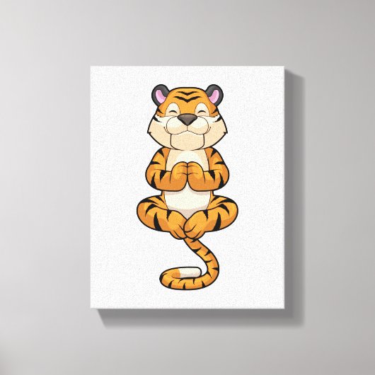 Toile Tigre au Yoga Fitness (Recto)