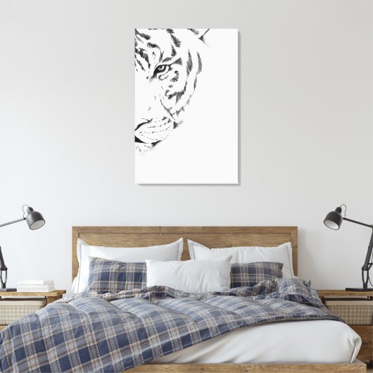 Toile tigre blanc (Insitu(Chambre))