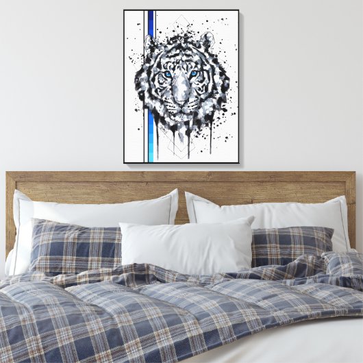 Toile Tigre blanc (Insitu(Chambre))